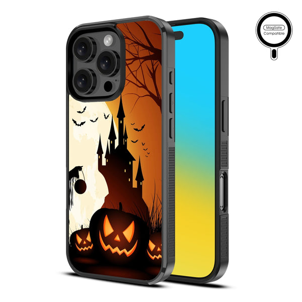 MyBat Design Lab Series MagSafe Case for Apple iPhone 16 Pro Max - Spooky Pumpkin Patch - MIP16PMCSLESMSM163-2.jpg