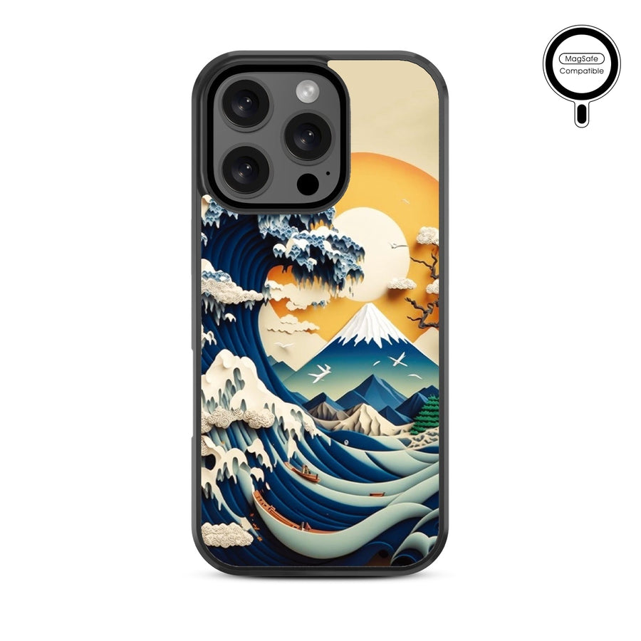 MyBat Design Lab Series MagSafe Case for Apple iPhone 16 Pro Max - The Great Wave