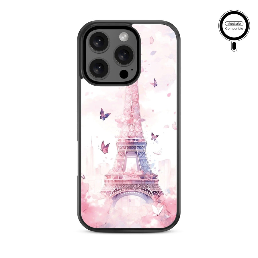 MyBat Design Lab Series MagSafe Case for Apple iPhone 16 Pro Max - Parisian Butterflies