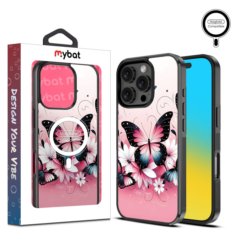 MyBat Design Lab Series MagSafe Case for Apple iPhone 16 Pro Max - Butterfly Bouquet - MIP16PMCSLESMSM184-1.jpg