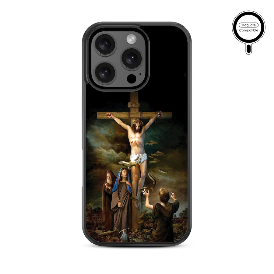 MyBat Design Lab Series MagSafe Case for Apple iPhone 16 Pro Max - Jesus on the Cross - MIP16PMCSLESMSM197-3.jpg
