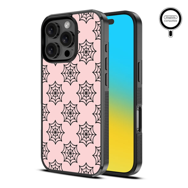 MyBat Design Lab Series MagSafe Case for Apple iPhone 16 Pro Max - Pink Spider Web - MIP16PMCSLESMSM227-2.jpg