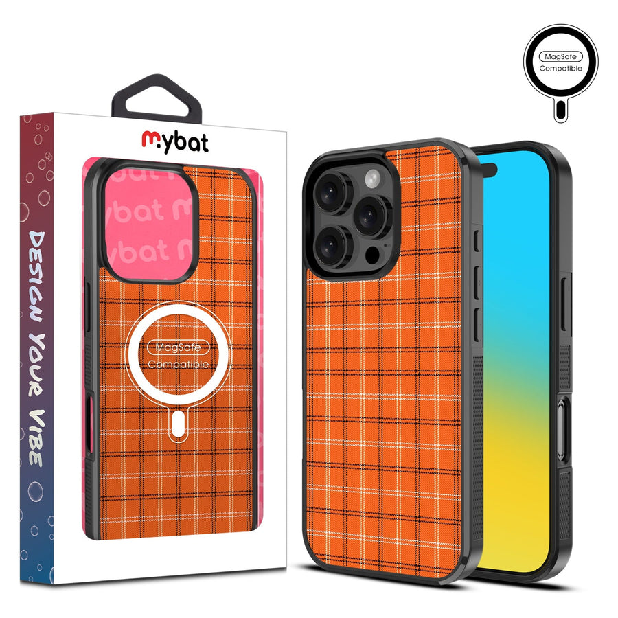 MyBat Design Lab Series MagSafe Case for Apple iPhone 16 Pro Max - Pumpkin Plaid