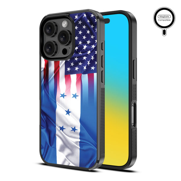 MyBat Design Lab Series MagSafe Case for Apple iPhone 16 Pro Max - Honduras-USA Flag - MIP16PMCSLESMSM263-2.jpg