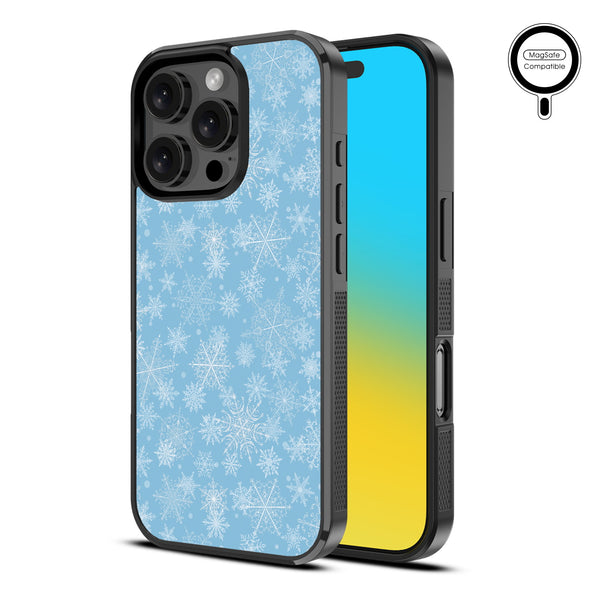 MyBat Design Lab Series MagSafe Case for Apple iPhone 16 Pro Max - Blue Snowflakes - MIP16PMCSLESMSM283-2.jpg