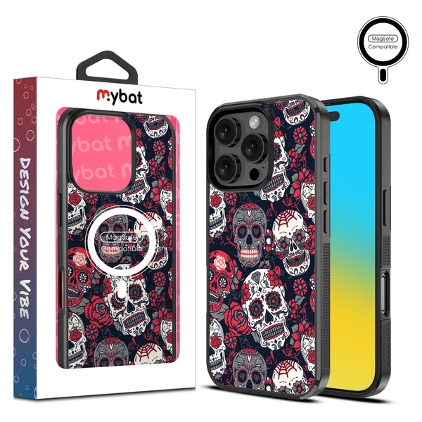 MyBat Design Lab Series MagSafe Case for Apple iPhone 16 Pro Max - Sugar Rose Skulls - MIP16PMCSLESMSM418-1.jpg
