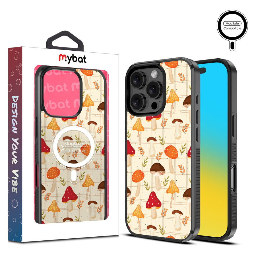 MyBat Design Lab Series MagSafe Case for Apple iPhone 16 Pro Max - Mushroom Patch