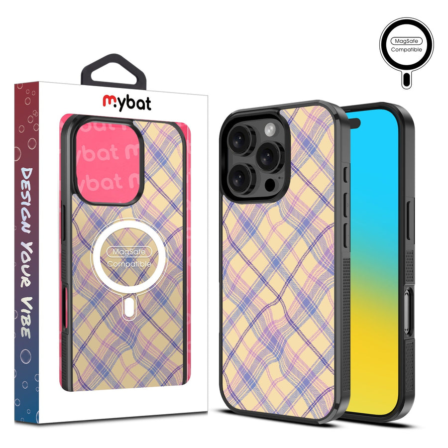 MyBat Design Lab Series MagSafe Case for Apple iPhone 16 Pro Max - Wavy Plaid