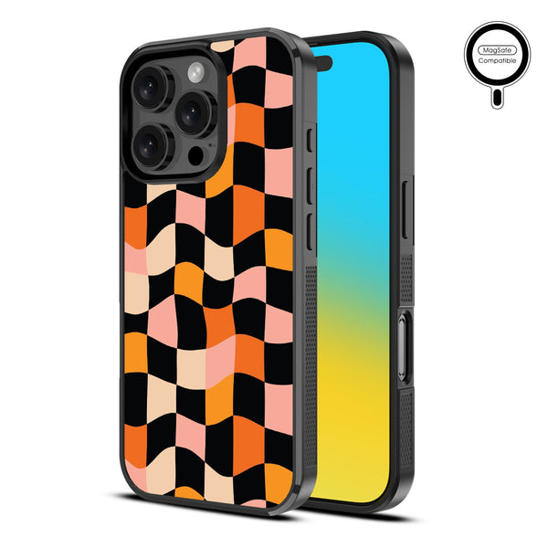 MyBat Design Lab Series MagSafe Case for Apple iPhone 16 Pro Max - Groovy Check - MIP16PMCSLESMSM448-2.jpg