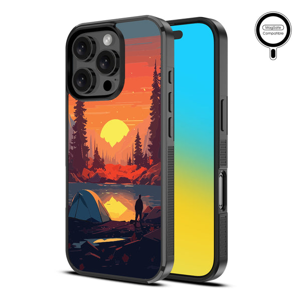 MyBat Design Lab Series MagSafe Case for Apple iPhone 16 Pro Max - Sunset Camp - MIP16PMCSLESMSM450-2.jpg