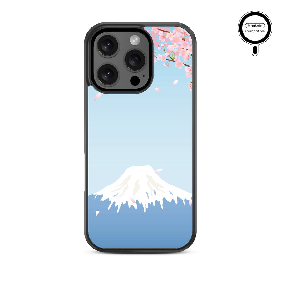 MyBat Design Lab Series MagSafe Case for Apple iPhone 16 Pro Max - Fuji Blossoms - MIP16PMCSLESMSM492-3.jpg