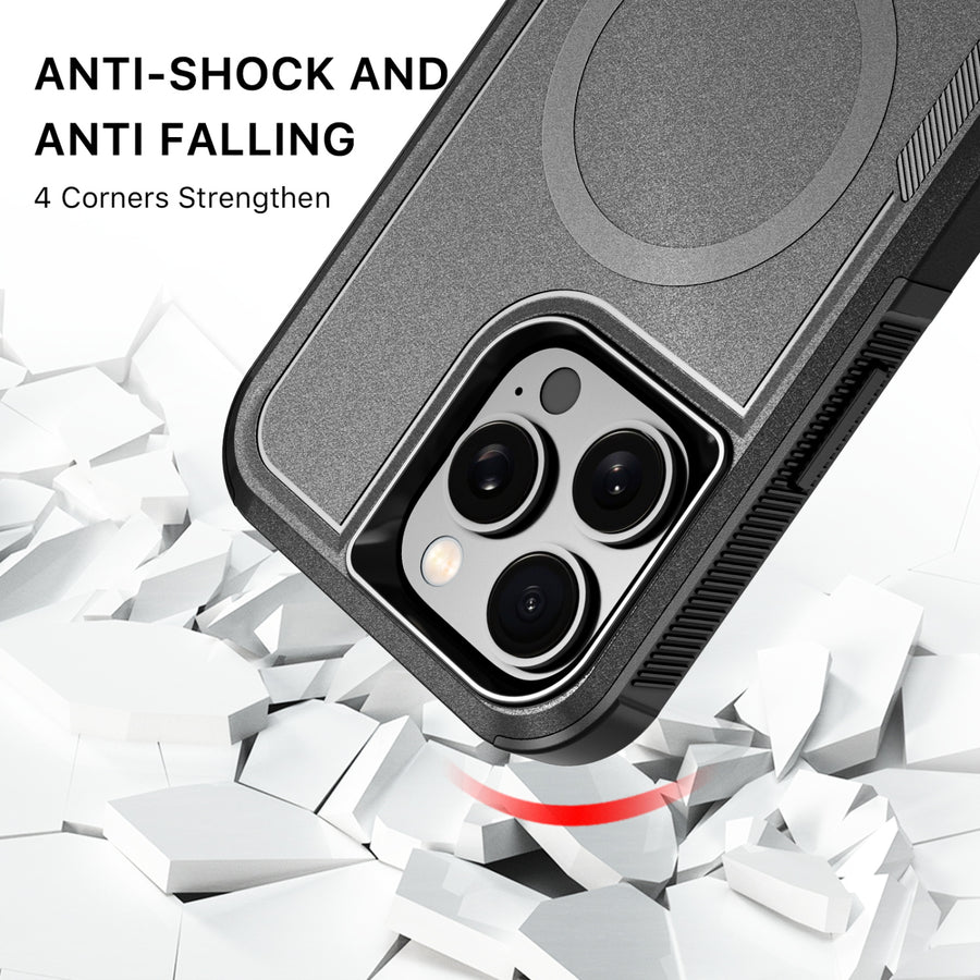 MyBat Fortress Series MagSafe Case for Apple iPhone 16 Pro Max - Black - MIP16PMCSRSKMS301-3.jpg