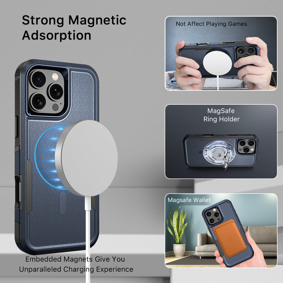 MyBat Fortress Series MagSafe Case for Apple iPhone 16 Pro Max - Reflex Blue - MIP16PMCSRSKMS303-5.jpg