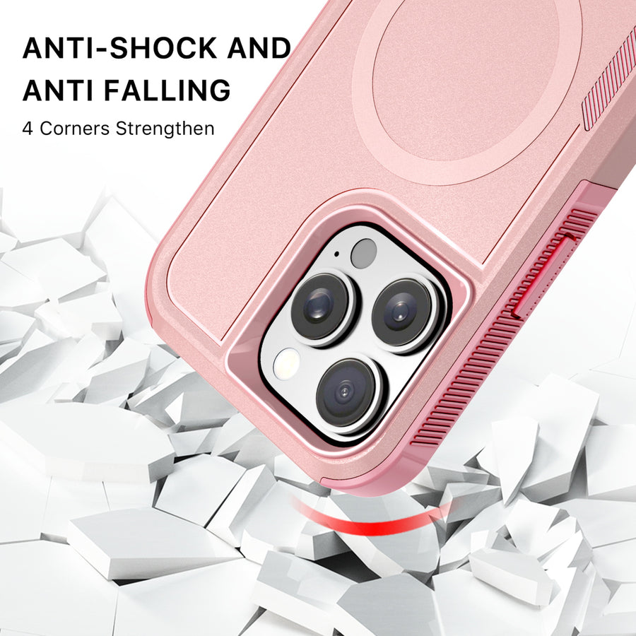 MyBat Fortress Series MagSafe Case for Apple iPhone 16 Pro Max - Pink - MIP16PMCSRSKMS305-3.jpg