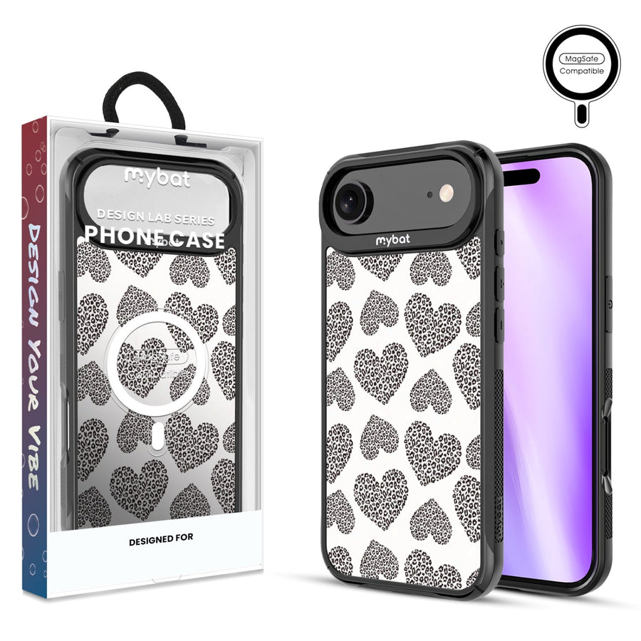 MyBat Design Lab Series MagSafe Case for Apple iPhone Air - Leopard Print Hearts