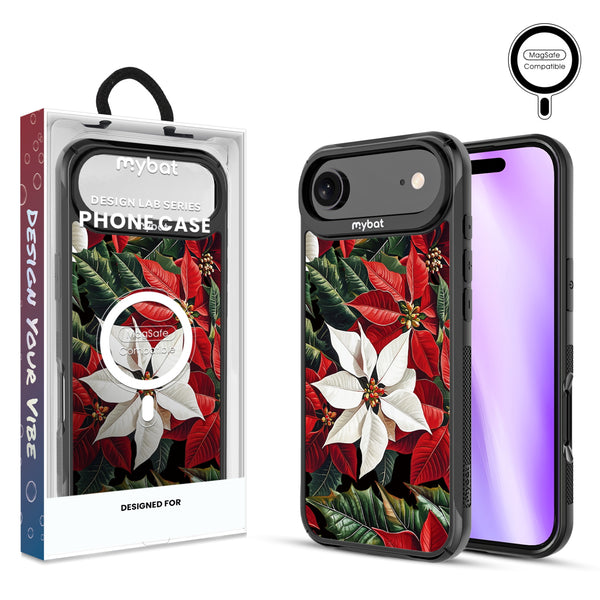 MyBat Design Lab Series MagSafe Case for Apple iPhone Air - Christmas Poinsettias - MIP17ACSLESMSMP301-1.jpg