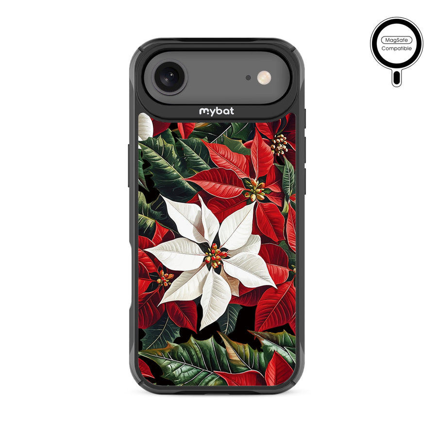 MyBat Design Lab Series MagSafe Case for Apple iPhone Air - Christmas Poinsettias - MIP17ACSLESMSMP301-3.jpg