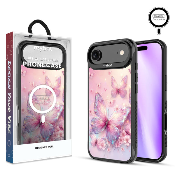 MyBat Design Lab Series MagSafe Case for Apple iPhone Air - Pink Butterflies - MIP17ACSLESMSMP361-1.jpg