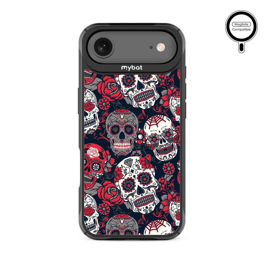 MyBat Design Lab Series MagSafe Case for Apple iPhone Air - Sugar Rose Skulls