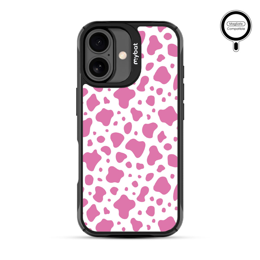 MyBat Design Lab Series MagSafe Case for Apple iPhone 17 - Pink Cow Print - MIP17CSLESMSMP015-3.jpg