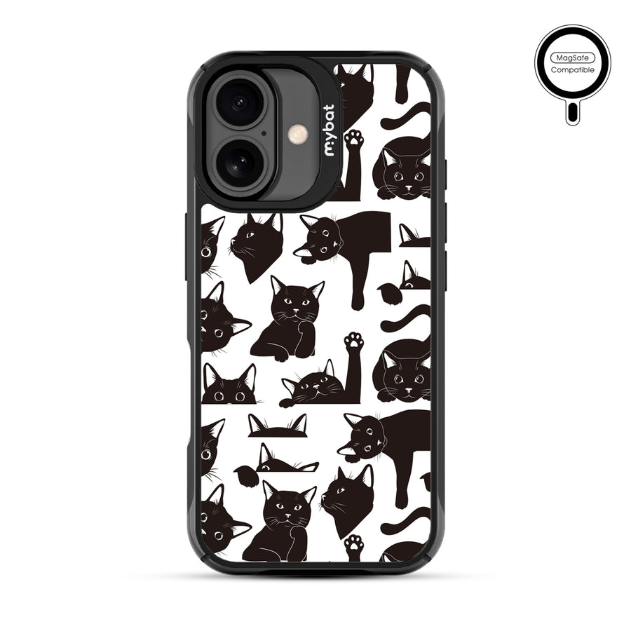 MyBat Design Lab Series MagSafe Case for Apple iPhone 17 - Black Cats - MIP17CSLESMSMP017-3.jpg