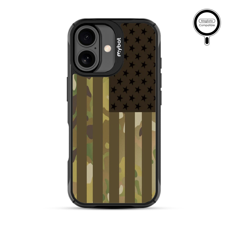 MyBat Design Lab Series MagSafe Case for Apple iPhone 17 - Military Camouflage American Flag - MIP17CSLESMSMP054-3.jpg