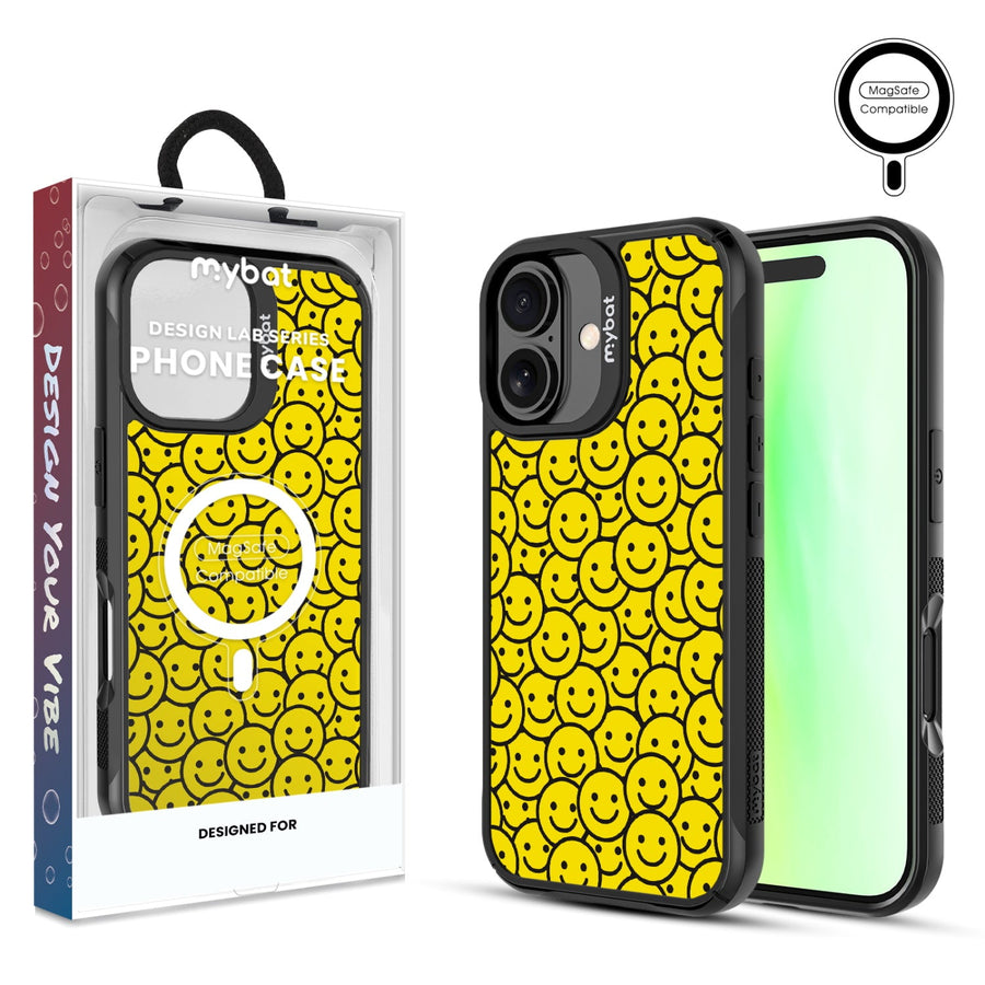 MyBat Design Lab Series MagSafe Case for Apple iPhone 17 - Smiley Faces