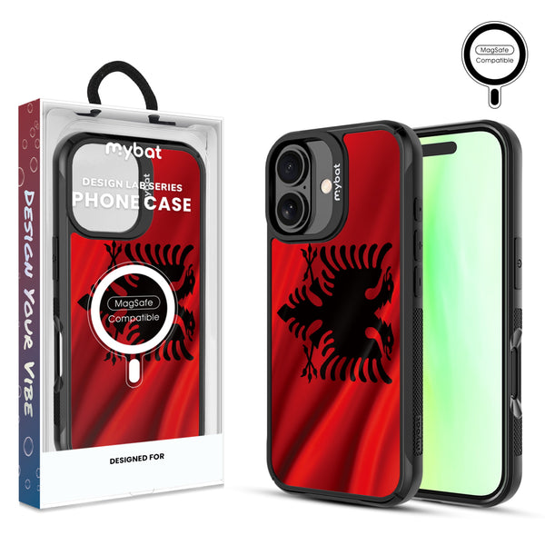 MyBat Design Lab Series MagSafe Case for Apple iPhone 17 - Albania Flag - MIP17CSLESMSMP140-1.jpg