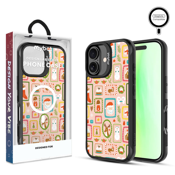 MyBat Design Lab Series MagSafe Case for Apple iPhone 17 - Holiday Stamps - MIP17CSLESMSMP297-1.jpg