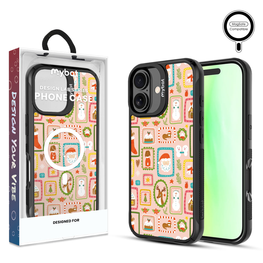 MyBat Design Lab Series MagSafe Case for Apple iPhone 17 - Holiday Stamps - MIP17CSLESMSMP297-1.jpg