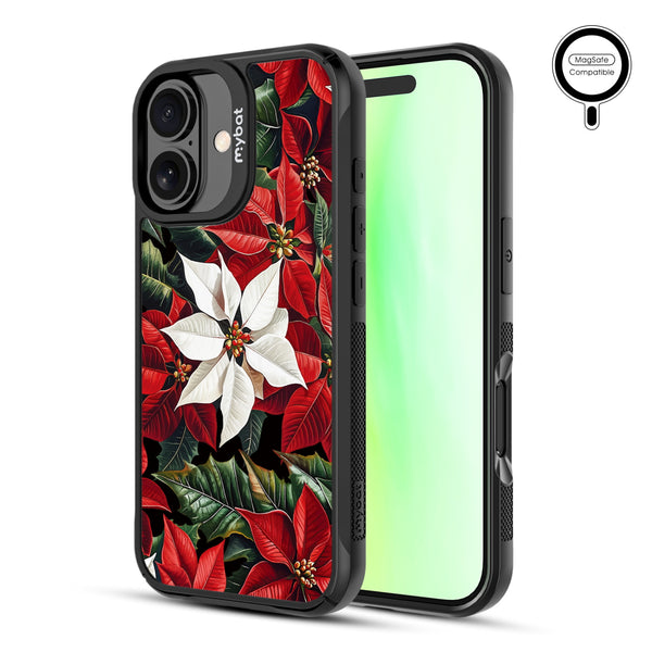 MyBat Design Lab Series MagSafe Case for Apple iPhone 17 - Christmas Poinsettias - MIP17CSLESMSMP301-2.jpg