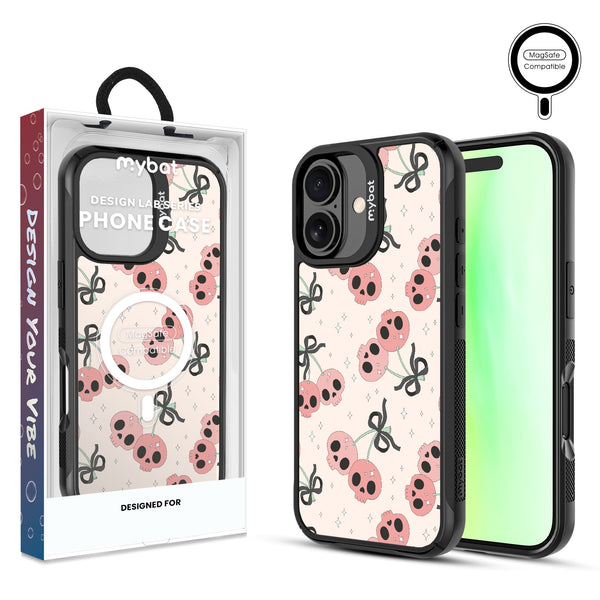 MyBat Design Lab Series MagSafe Case for Apple iPhone 17 - Cherry Skulls - MIP17CSLESMSMP408-1.jpg