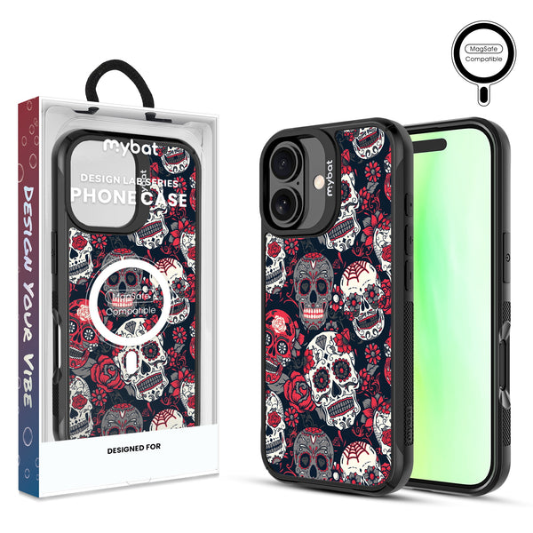 MyBat Design Lab Series MagSafe Case for Apple iPhone 17 - Sugar Rose Skulls - MIP17CSLESMSMP418-1.jpg