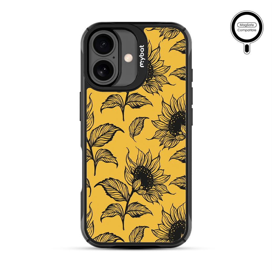 MyBat Design Lab Series MagSafe Case for Apple iPhone 17 - Golden Sunflowers - MIP17CSLESMSMP444-3.jpg