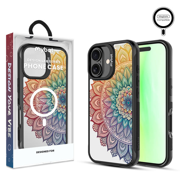 MyBat Design Lab Series MagSafe Case for Apple iPhone 17 - Rainbow Mandala - MIP17CSLESMSMP457-1.jpg