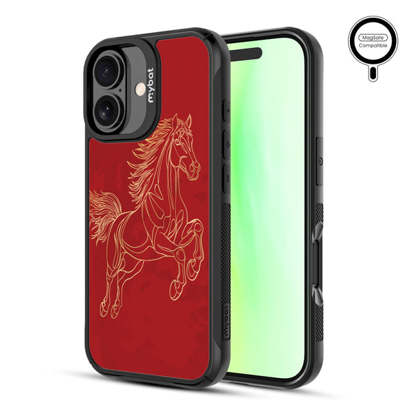 MyBat Design Lab Series MagSafe Case for Apple iPhone 17 - Fire Horse - MIP17CSLESMSMP460-2.jpg