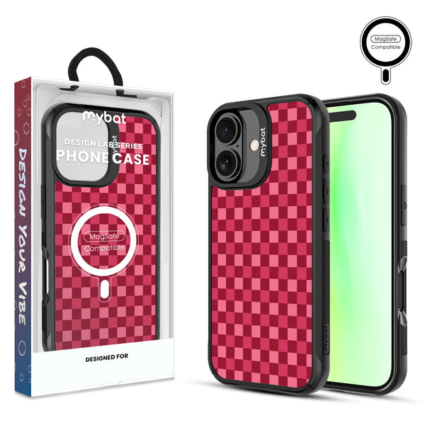 MyBat Design Lab Series MagSafe Case for Apple iPhone 17 - Raspberry Check - MIP17CSLESMSMP481-1.jpg