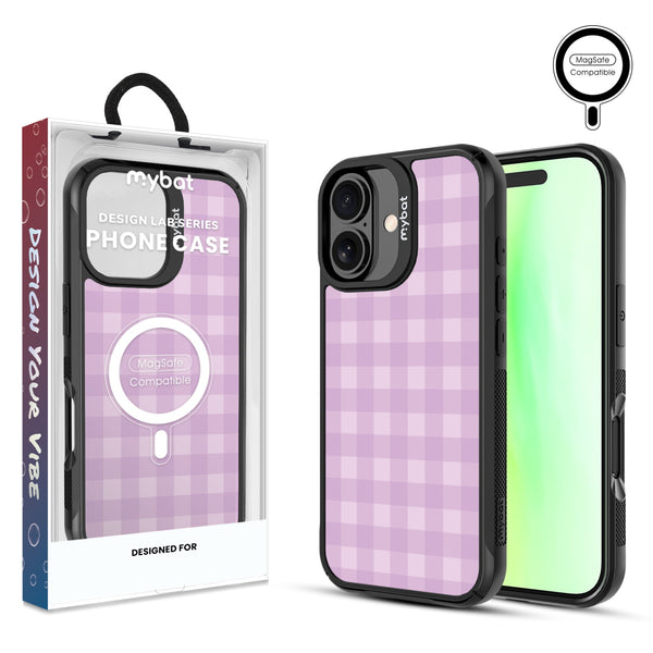 MyBat Design Lab Series MagSafe Case for Apple iPhone 17 - Purple Plaid - MIP17CSLESMSMP483-1.jpg
