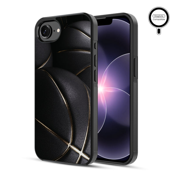MyBat Phone case w/ MagSafe prints for Apple iPhone 17e / 16e – Black Basketballs - MIP17ECSLESMSM090-1.JPG