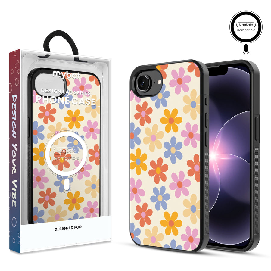 MyBat Phone case w/ MagSafe prints for Apple iPhone 17e / 16e – Retro Daisies - MIP17ECSLESMSM137.JPG