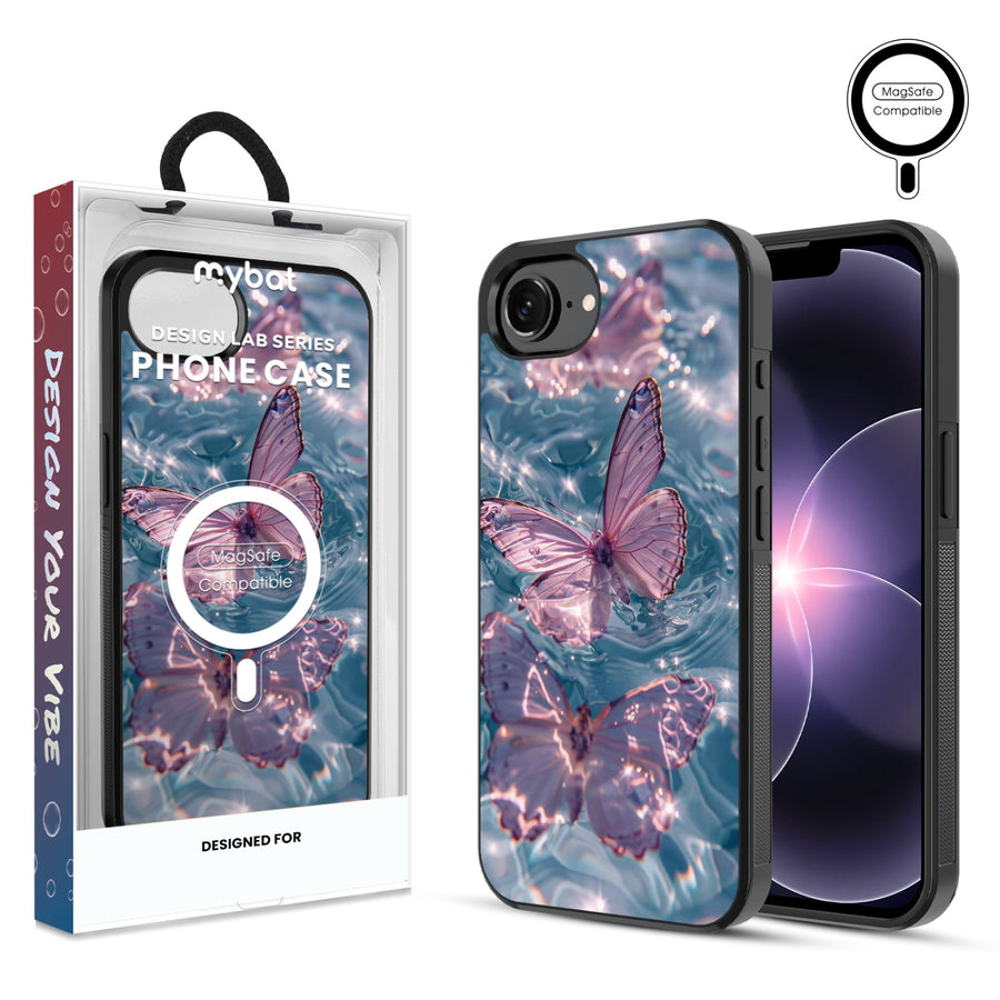 MyBat Phone case w/ MagSafe prints for Apple iPhone 17e / 16e – Floating Butterflies - MIP17ECSLESMSM180.JPG