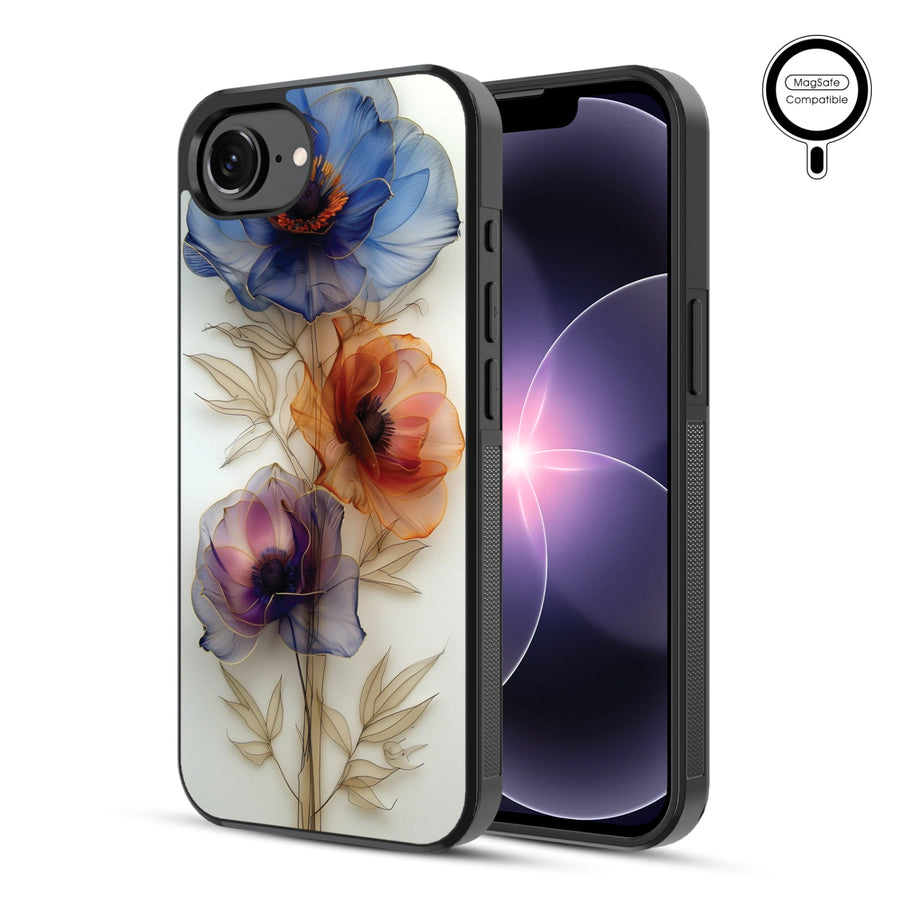 MyBat Phone case w/ MagSafe prints for Apple iPhone 17e / 16e – Pressed Flowers - MIP17ECSLESMSM185-1.JPG