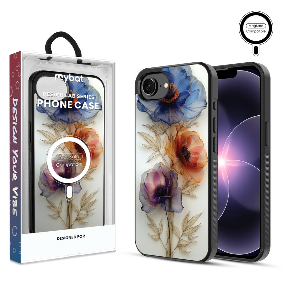 MyBat Phone case w/ MagSafe prints for Apple iPhone 17e / 16e – Pressed Flowers - MIP17ECSLESMSM185.JPG
