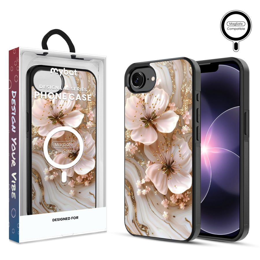 MyBat Phone case w/ MagSafe prints for Apple iPhone 17e / 16e – Golden Petal Glow - MIP17ECSLESMSM186.JPG