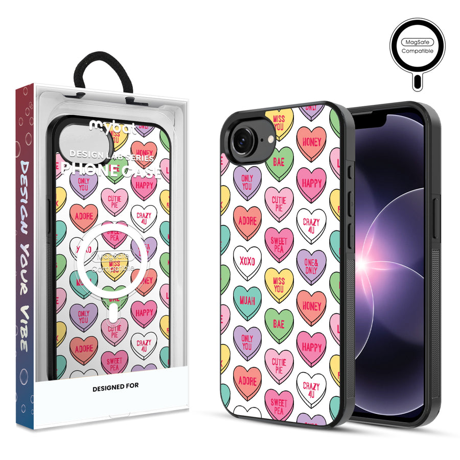 MyBat Phone case w/ MagSafe prints for Apple iPhone 17e / 16e – Sweet Hearts - MIP17ECSLESMSM337.JPG