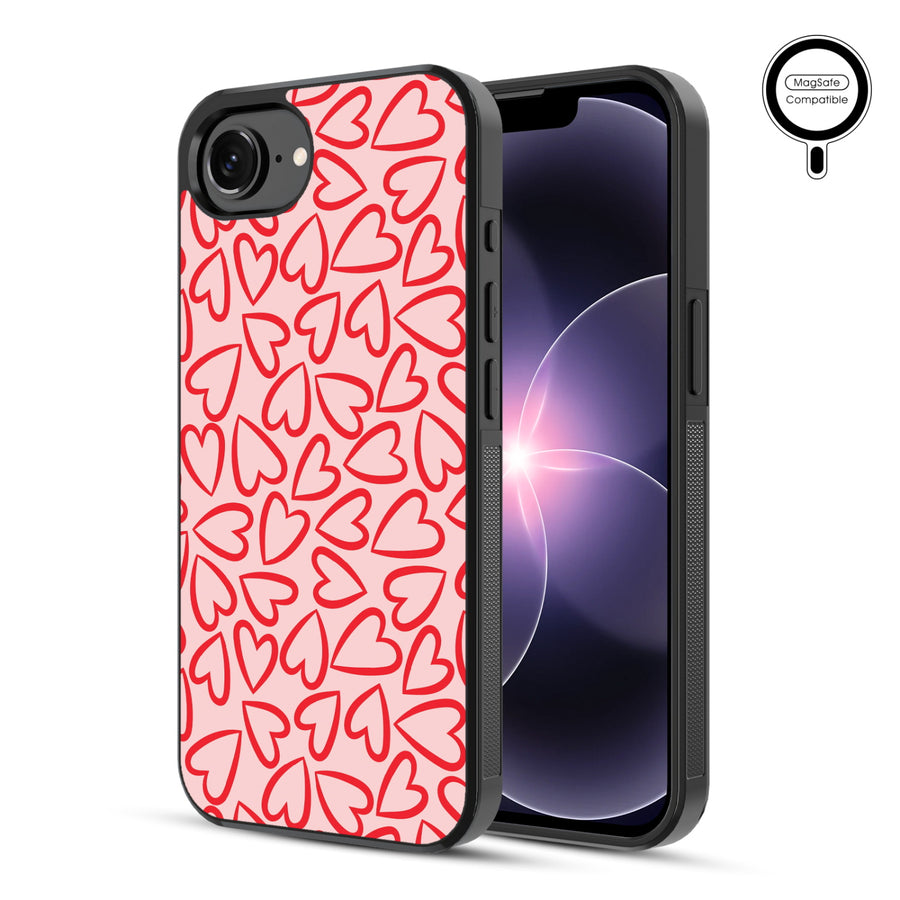 MyBat Phone case w/ MagSafe prints for Apple iPhone 17e / 16e – Endless Hearts - MIP17ECSLESMSM338-1.JPG