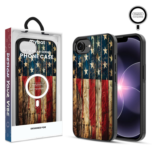 MyBat Phone case w/ MagSafe prints for Apple iPhone 17e / 16e – US Painted Flag - MIP17ECSLESMSM381.JPG
