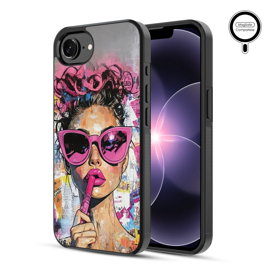 MyBat Phone case w/ MagSafe prints for Apple iPhone 17e / 16e – Graffiti Girl - MIP17ECSLESMSM383-1.JPG