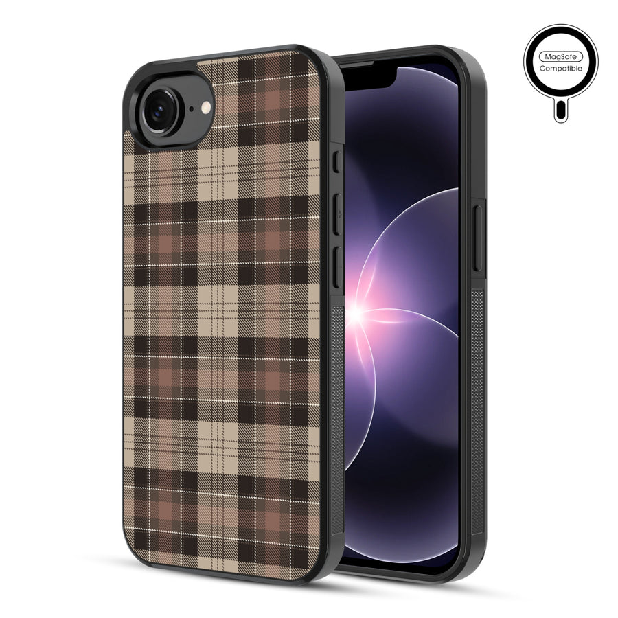 MyBat Phone case w/ MagSafe prints for Apple iPhone 17e / 16e – Mocha Flannel - MIP17ECSLESMSM431-1.JPG