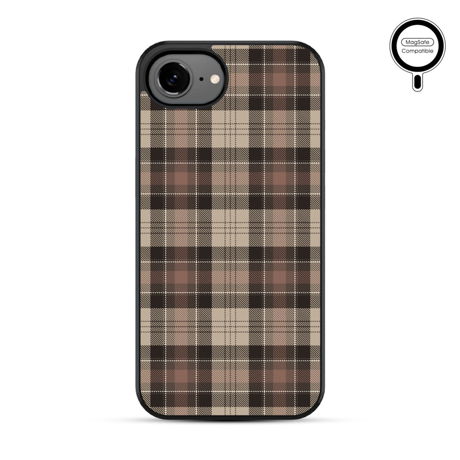 MyBat Phone case w/ MagSafe prints for Apple iPhone 17e / 16e – Mocha Flannel - MIP17ECSLESMSM431-2.JPG